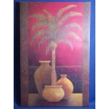 Potted Palm Tree Print on Canvas, 23.5 x 35.5 in.